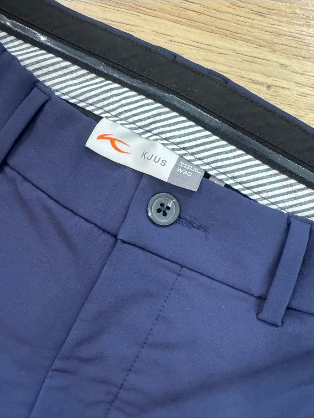 Men's Navy Flat-Front Performance Shorts